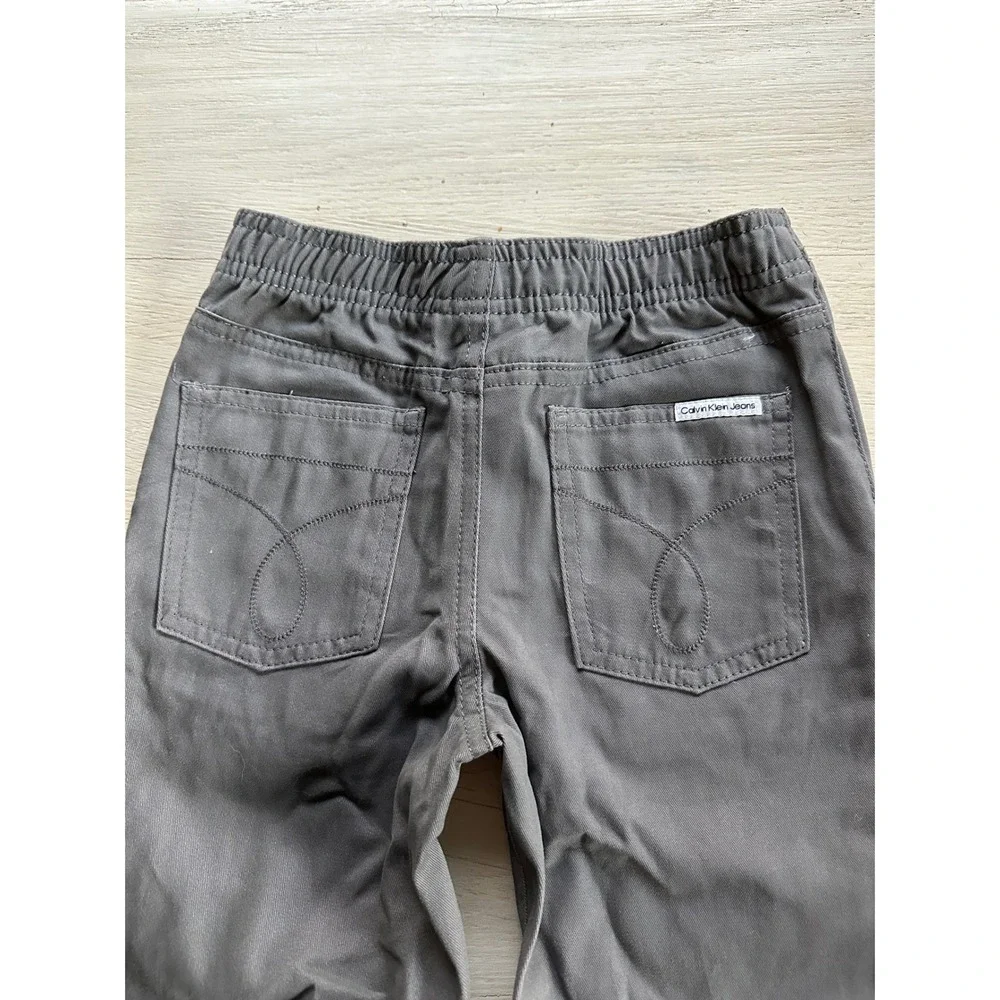 Calvin Klein Jeans Kids Jogger Pants Gray Cuffed Size 5 Lot‎ of 2! Twins Uniform